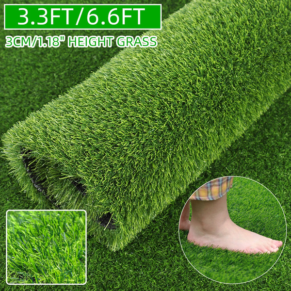 Synthetic Grass Floor Mat Landscape Artificial Turf Lawn Garden Carpet,3cm 