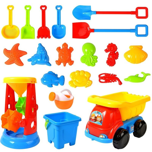 10/11/17/20pcs Beach Tools Set Sand Playing Toys Kids Fun Water Beach ...