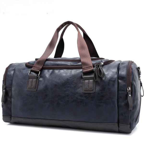 mens leather overnight duffle bolsa