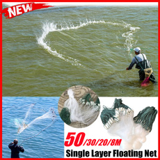 fishingnetcast, floatingfishingnet, foldablebaitcast, Fish Net