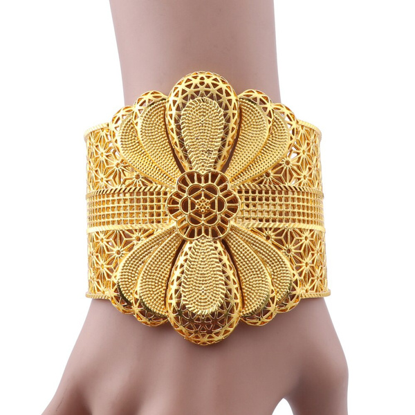 Indian Mudra Logo Gold with Diamond Charming Design Gold Plated Bracelet -  Style A354 – Soni Fashion®
