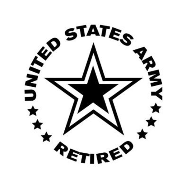 Black/Sliver Car Stickers United States Army Retired Decals Wall Home ...