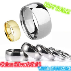 8MM, Fashion, polished, wedding ring