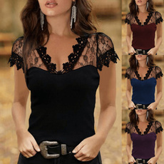 blouse, Summer, Plus Size, Lace