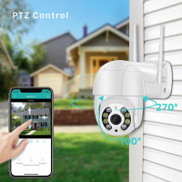 3MP PTZ WiFi Camera Motion Two Voice Alert Human Detection Outdoor IP ...