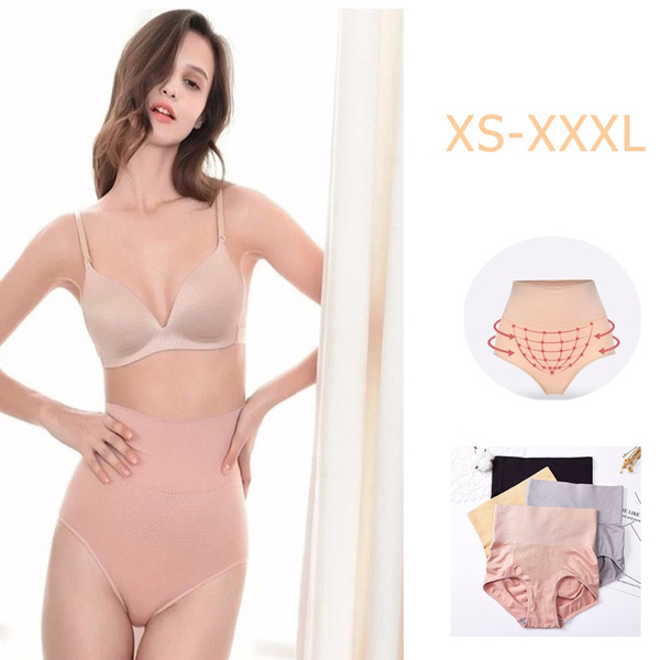 XS-XXXL3D New Womens High Waist Tummy Control Body Shaper Briefs