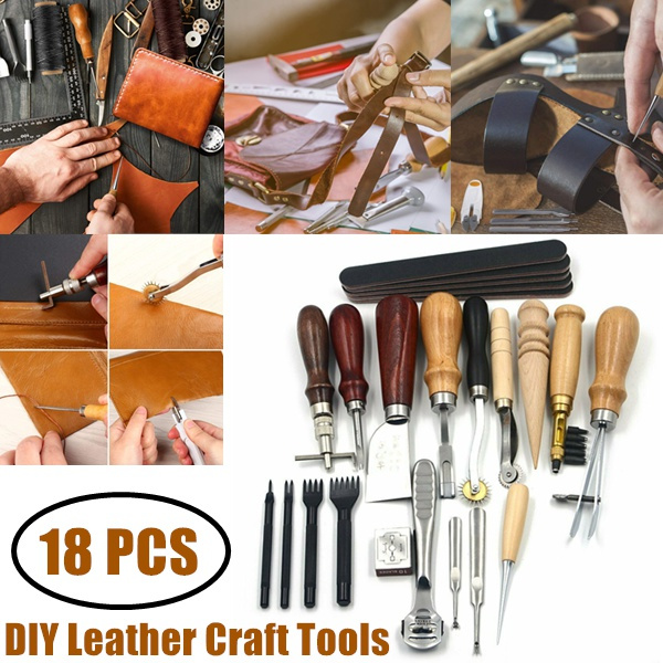 Leather Sewing Tools Leather Working Tools And Supplies For DIY Leather  Craft Repair 