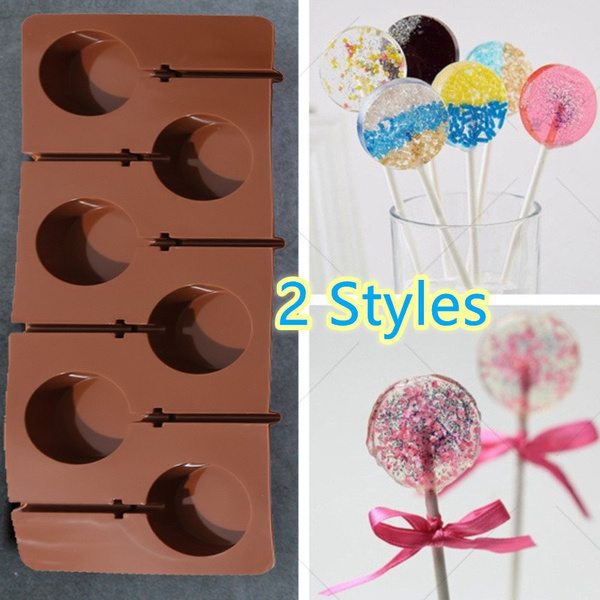 Round Lollipop Chocolate Pudding Jelly Candy Cookie Biscuit Mold Cake Decor 