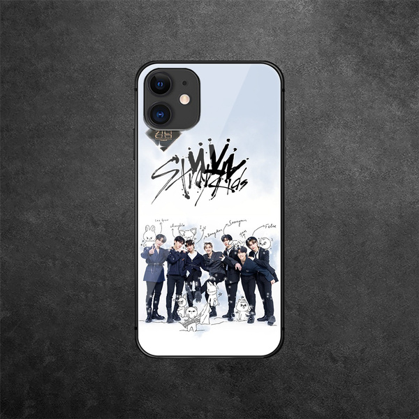 SKZ Stray Kids Kpop cell tempered glass phone case for iPhone Samsung galaxy Huawei P Mate Honor Nova Xiaomi Redmi All Models