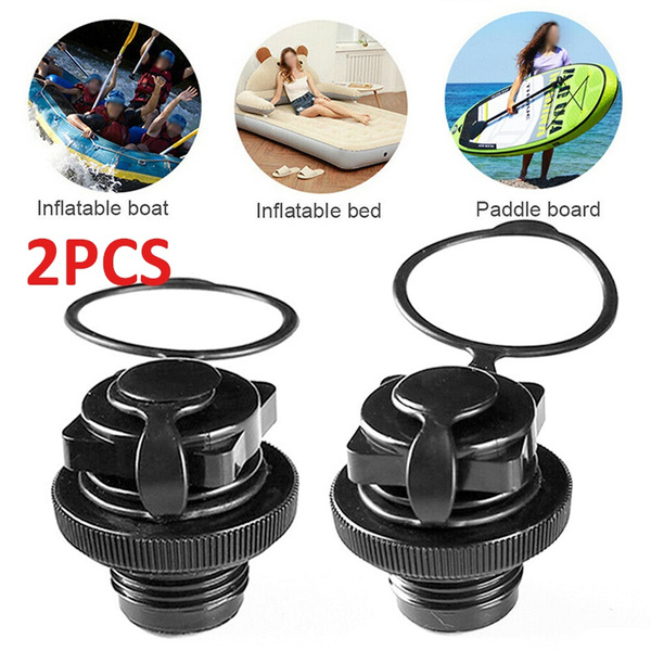 2pcs Air Valve Nozzle Caps for Inflatable Boat Kayak Raft Mattress Airbed 