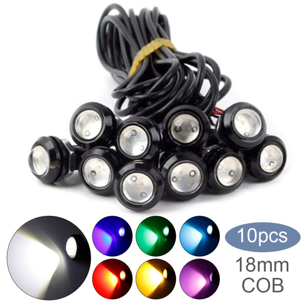 10pcs 18mm Car Eagle Eye DRL Led Daytime Running Lights LED Backup Reversing Parking Signal
