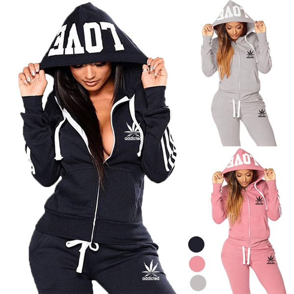 Woman deals sweat suits