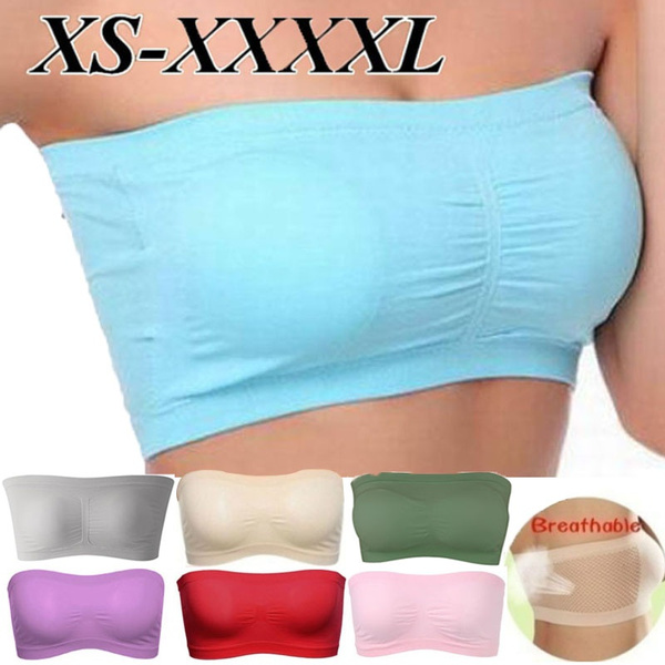 Women Seamless Strapless High Elastic Wrapped Invisible Strapless
