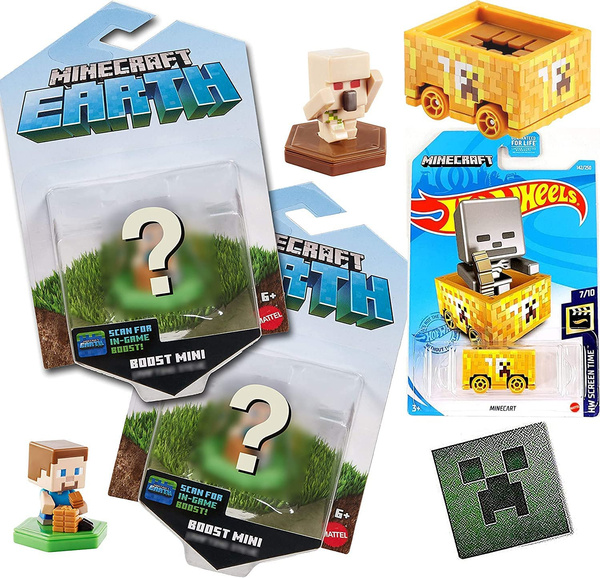 Hot wheels discount minecraft figures