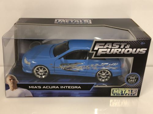 Fast & Furious Mia's Acura Integra by Jada 1:24 Diecast Model Car 30739 Blue