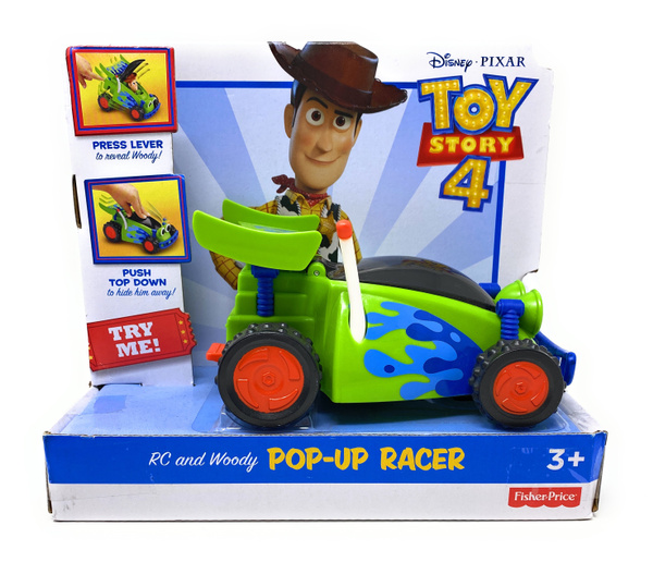 Fisher-Price Disney Pixar Toy Story 4 RC Racer & Woody Pop-up Racer ...