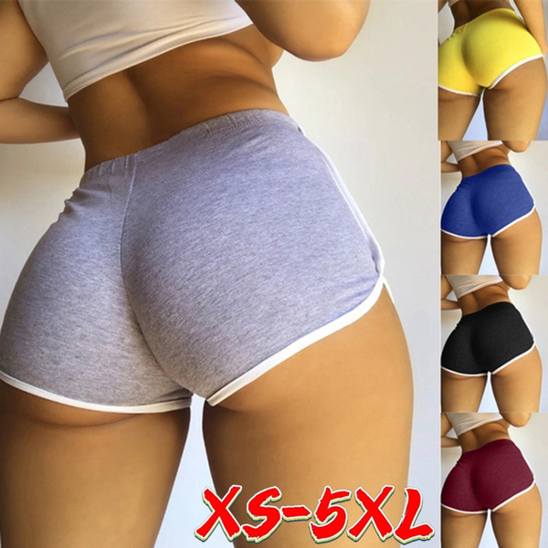 XS-5XL New Plus Size Women's Fashion Lounge Shorts Scrunch Butt Booty  Shorts Ladies Running Shorts Yoga Shorts