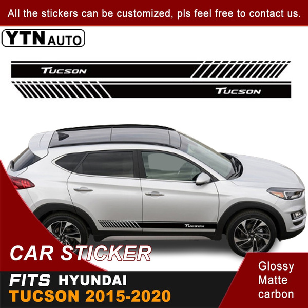 2pcs Car Decals For Hyundai Tucson 2015 2016 2017 2018 2019 2020 Cool