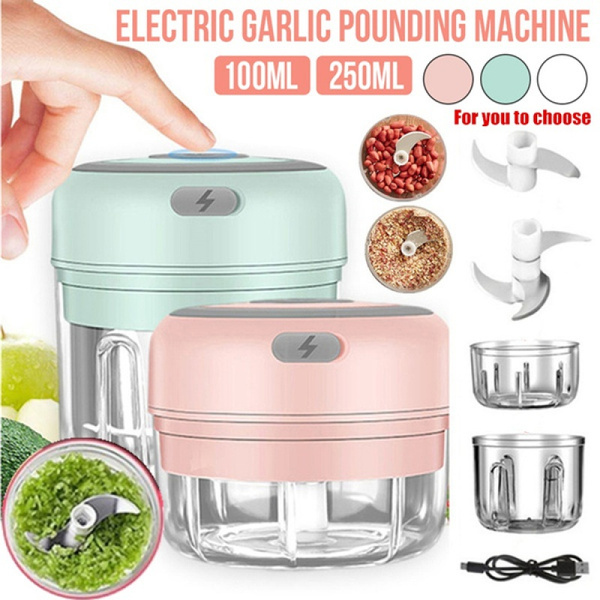 Mini Electric Chopper, Mini Food Processor With 3 Sharp Blades