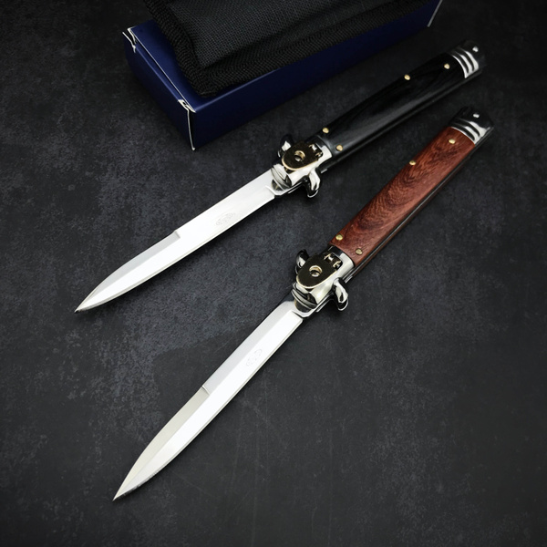 New 4 Style AKC ITALY Spring Knife Automatic Switchblade Knife By Bill