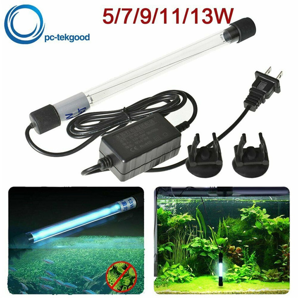 Uv Light Aquarium Submersible Sterilizer Pond Germicidal Clean Lamp