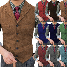 Vintage, Vest, Waist Coat, men clothing