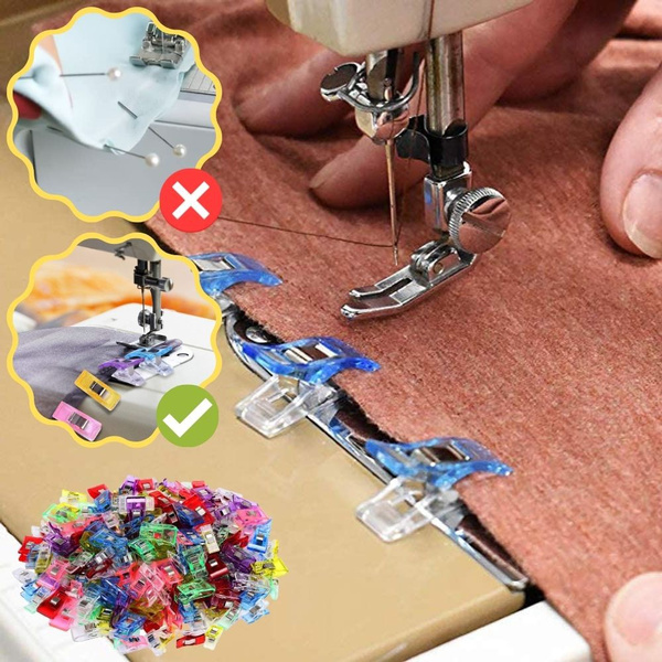 Multipurpose Sewing Clips 100PCS, Sewing, Quilting & Embroidery Fabric  Clips Accessories, Binding Pins & Clips For Fabric Pattern Holder Tool,  Fabric Binding & Pattern Holder Sewing Tool Kit, Free Sewing & Quilting