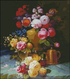 Flowers, Handmade, Cross, Vases
