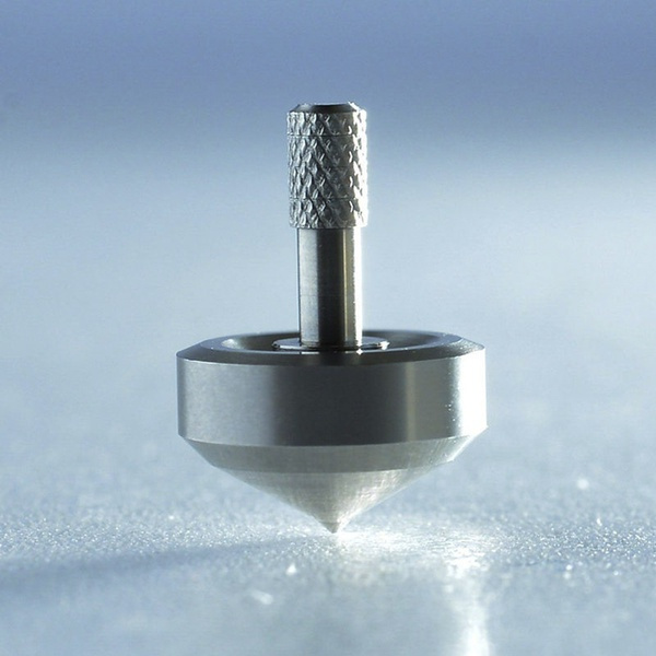 Super Precision Spinning Top Silver Stainless Steel Professional