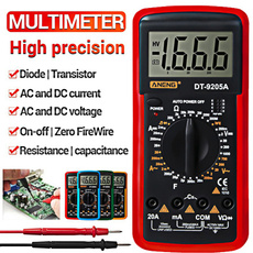 amperemeter, digitalmultimeter, resistancemeter, diodemeter