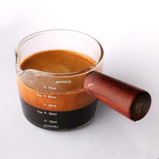 heatresistantglas, measuringglas, Cup, Wooden