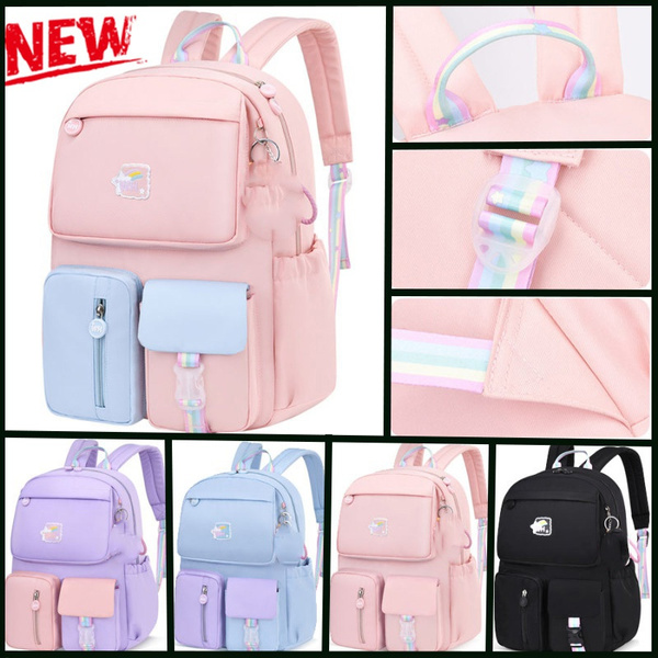 The NewCartoons Bags for Teenager Girls Rainbow School Backpack Women Travel Backpacks | Wish
