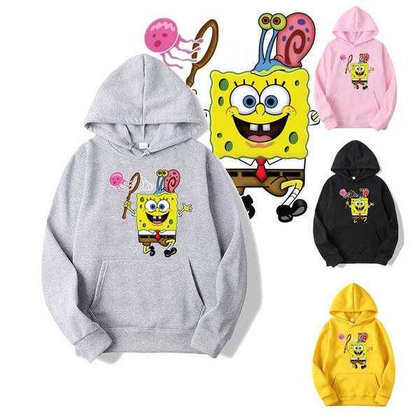 Spongebob Squarepants Printing Hoodies Sweatshirts Unisex Cool Hooded Streetwear Couple Hoody S 4XL