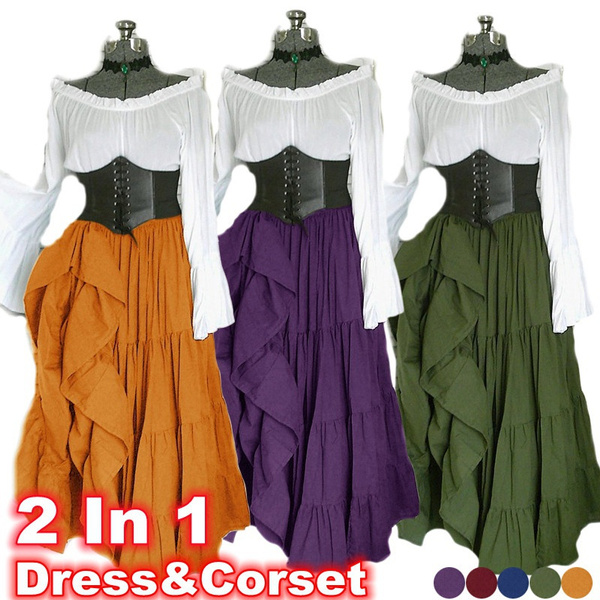 Corset Dress 1 Pirate Corset Dress Cosplay Costume Halloween