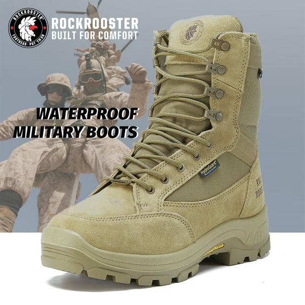 ROCKROOSTER 8 inch Coyote Soft Toe Waterproof Tactical and Law ...