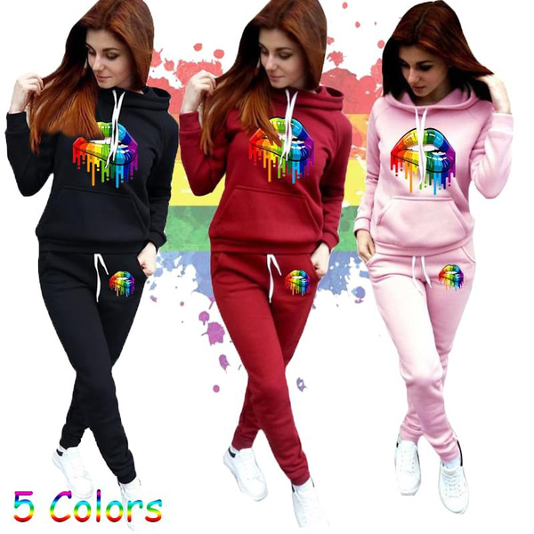 Colorful sweat hot sale suits