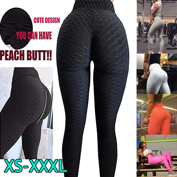 HappyGo TIK Tok Leggings Women Butt Lifting Workout Tights Plus Size Sports  High Waist Yoga Pants X-Large 