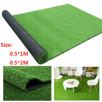 3 Tone Synthetic Grass Patch Mat w/Drainage Holes RoundLove Artificial Grass Turf Fake Turf for Indoor & Outdoor Decor Lush & Hard Pet Turf Astroturf Rug