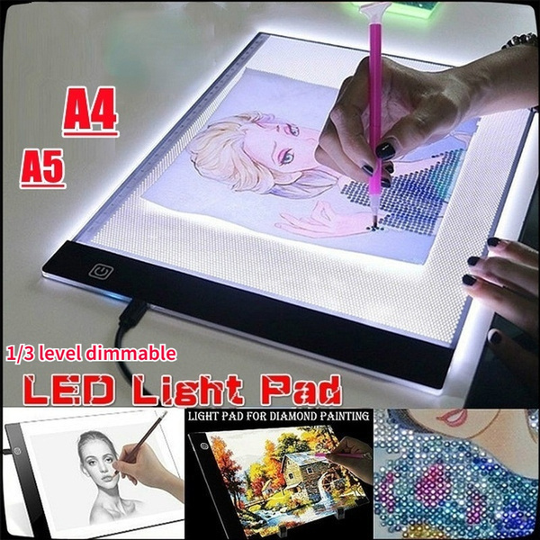 A4 Three Level Dimmable LED Light Pad Drawing Board Pad Tracing