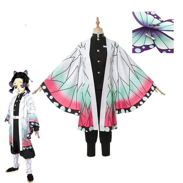 Anime Demon Slayer Cosplay Costumes Kochou Shinobu Cosplay Costume ...