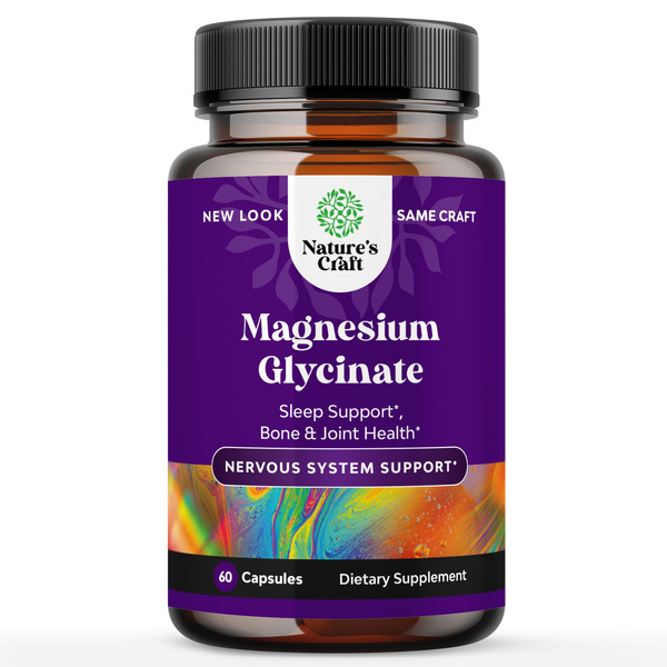 Magnesium Glycinate Capsules Mineral Supplement Wish