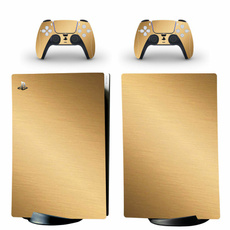 Playstation, ps5gameskin, Stainless Steel, gold