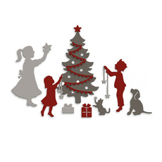 Decor, Christmas, Family, metalcuttingdie