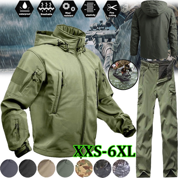 New Tactics Men Shark Skin Soft Shell Outdoors Military Tactical Jacket