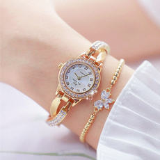 DIAMOND, gold, Watch, stainlesssteelclock