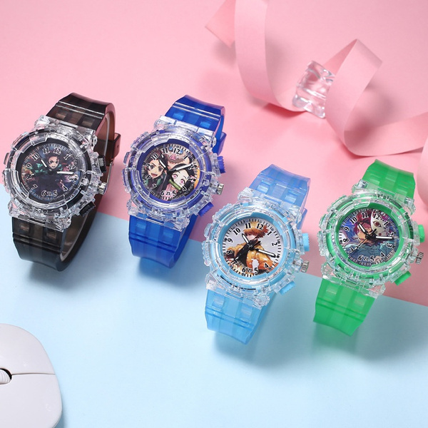 Hot Sale Demon Slayer Quartz LED Watch Cosplay New Anime Cartoon Student Children Luminous Wrist Watches Model Toys Gift Bullet | Wish Hot Sale Demon Slayer Quartz LED Watch Cosplay New Anime Cartoon Student Children Luminous Wrist Watches Model Toys Gift Bullet | Wish