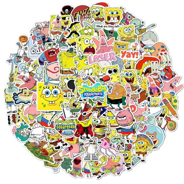 Gadgets wrap Exclusive Spongebob Squarepants Suitcase Stickers Luggage  Stickers Tide Brand Stickers