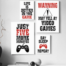 Video Games, Wall Art, Home Decor, Quotes