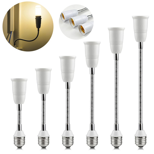 Flexible E27 to E27 LED Lamp base Bulb Socket With 195/295/395/595mm ...