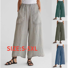 Summer, womenstrouser, elastic waist, Casual pants